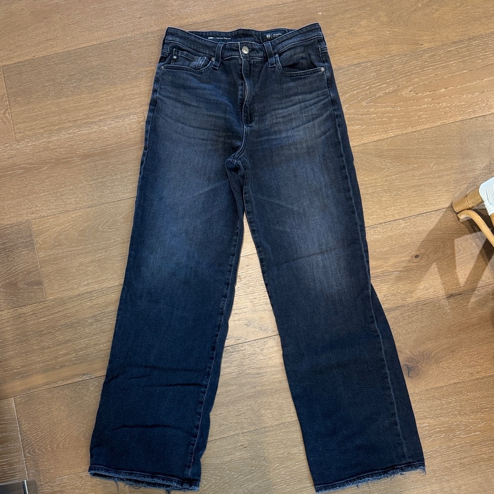 AG Kora High-rise wide leg (black wash)